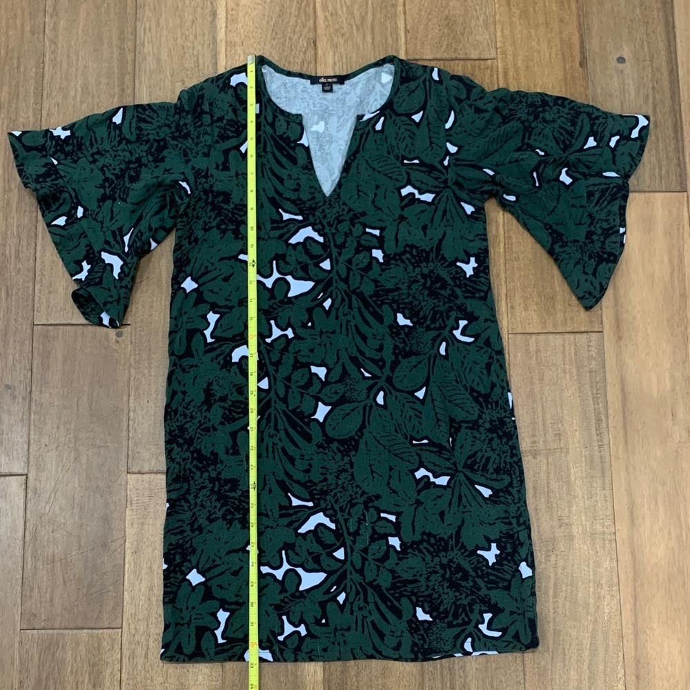 Ella Moss Green and Black Textured Dress Size Small